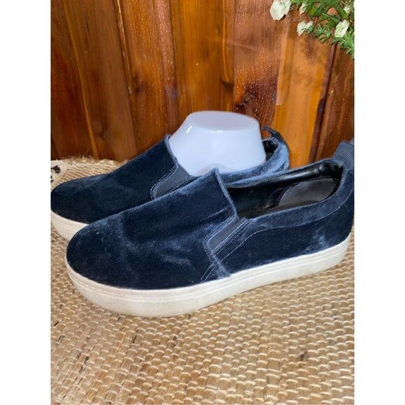 Sam Edelman Circus velvet blue slip on sneakers - Picture 3 of 9